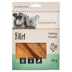Companion Chicken Fillet Tynde Skiver af Tørret Kylling 80g